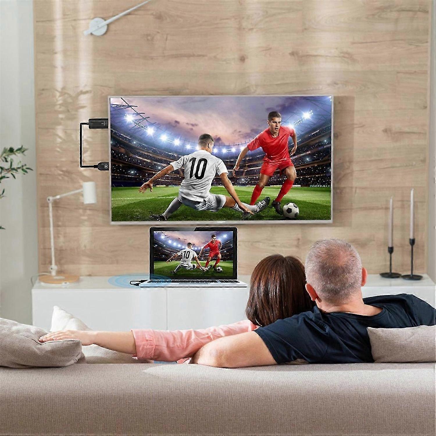 Wireless -Compatible Extender Audio Video Transmitter Receiver Camera Laptop PC to TV Mirror Adapter