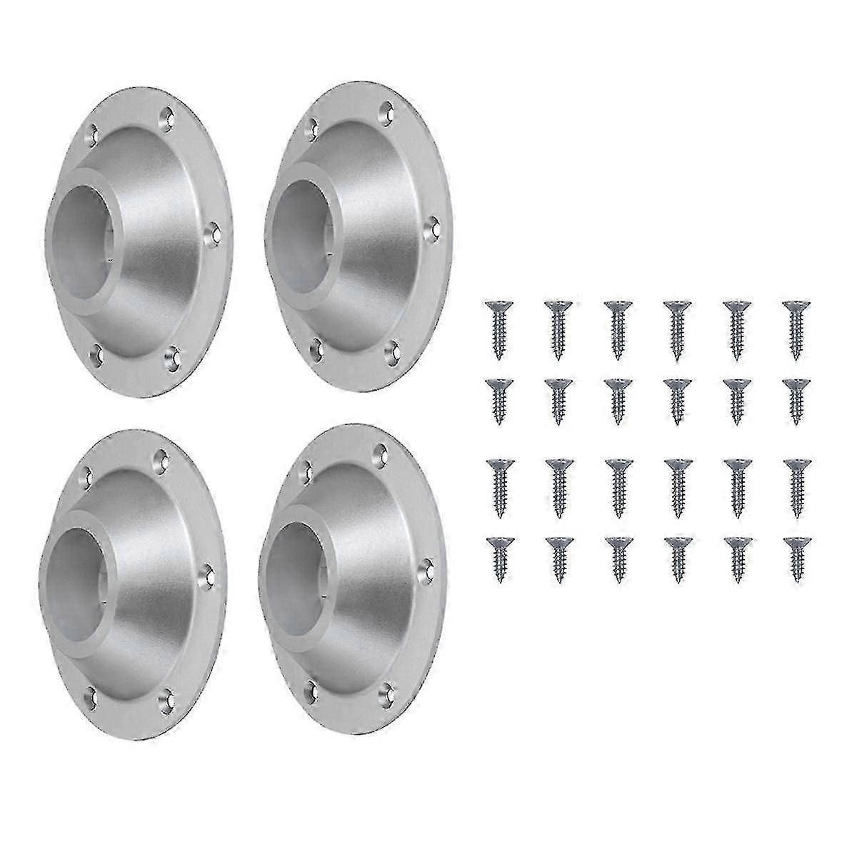 4-Pack Standard RV Table Base with Pedestal Flange for Secure and Flush Mounting