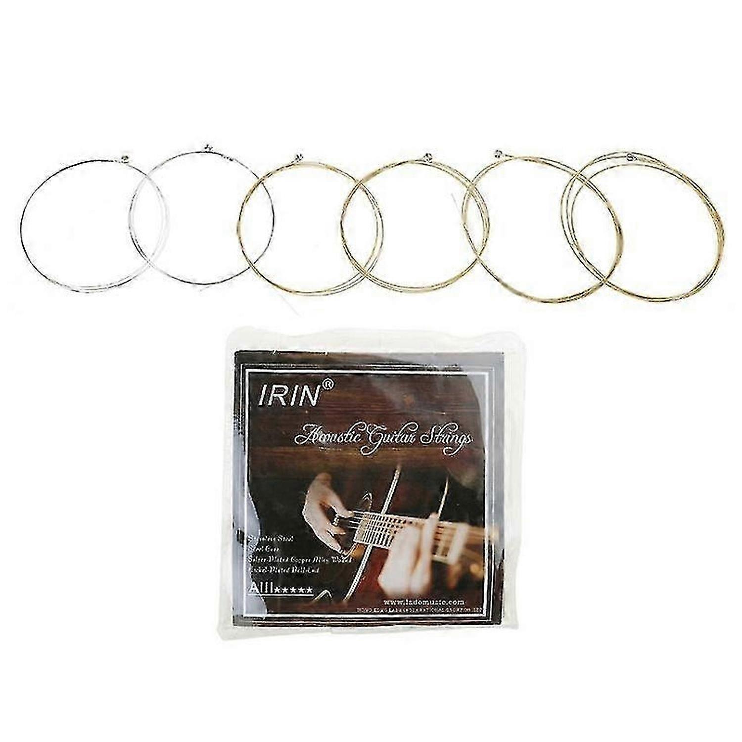 Pack Of 6 Acoustic Guitar Practice Part Profession 6 Strings Folk Guitar String