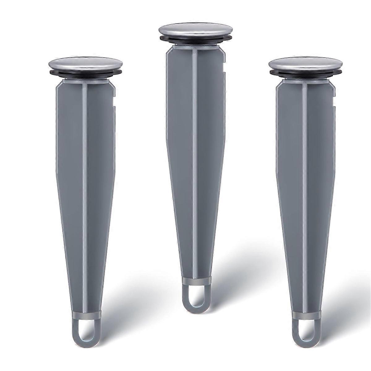 3pcs Up Stoppers for Drain Components, Bathroom Sink Drain Plunger 4-7/8 Tall, 1-1/4 Cap Dia