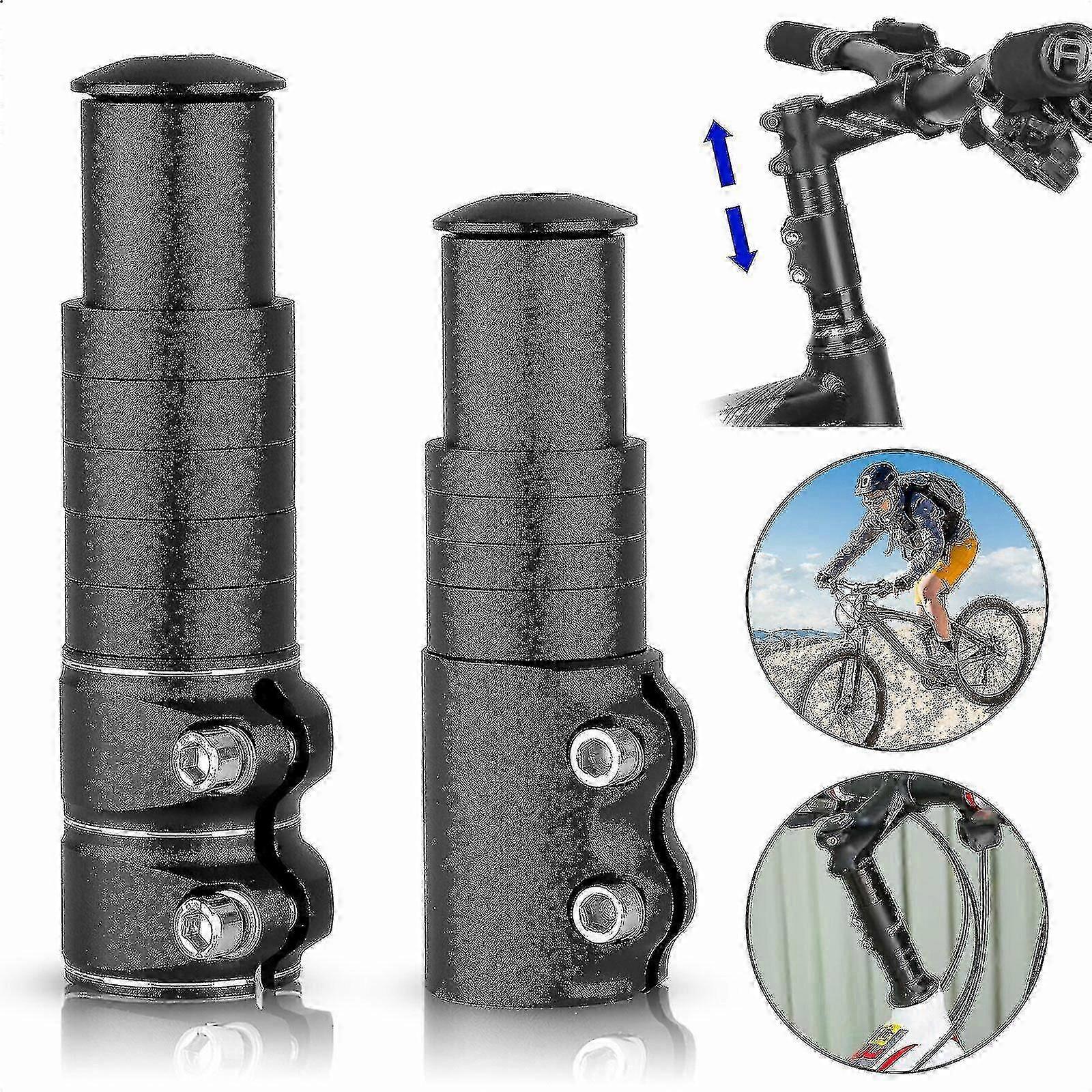 Bicycle Fork Stem Extender, Handlebar Riser Extension Adapter for Mountain Bike