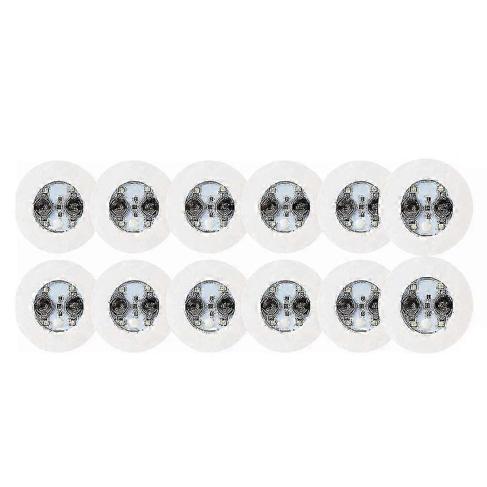 Led Coaster,12 Pack Coasters,led Lights,led Sticker Coaster Discs For Flash Cup