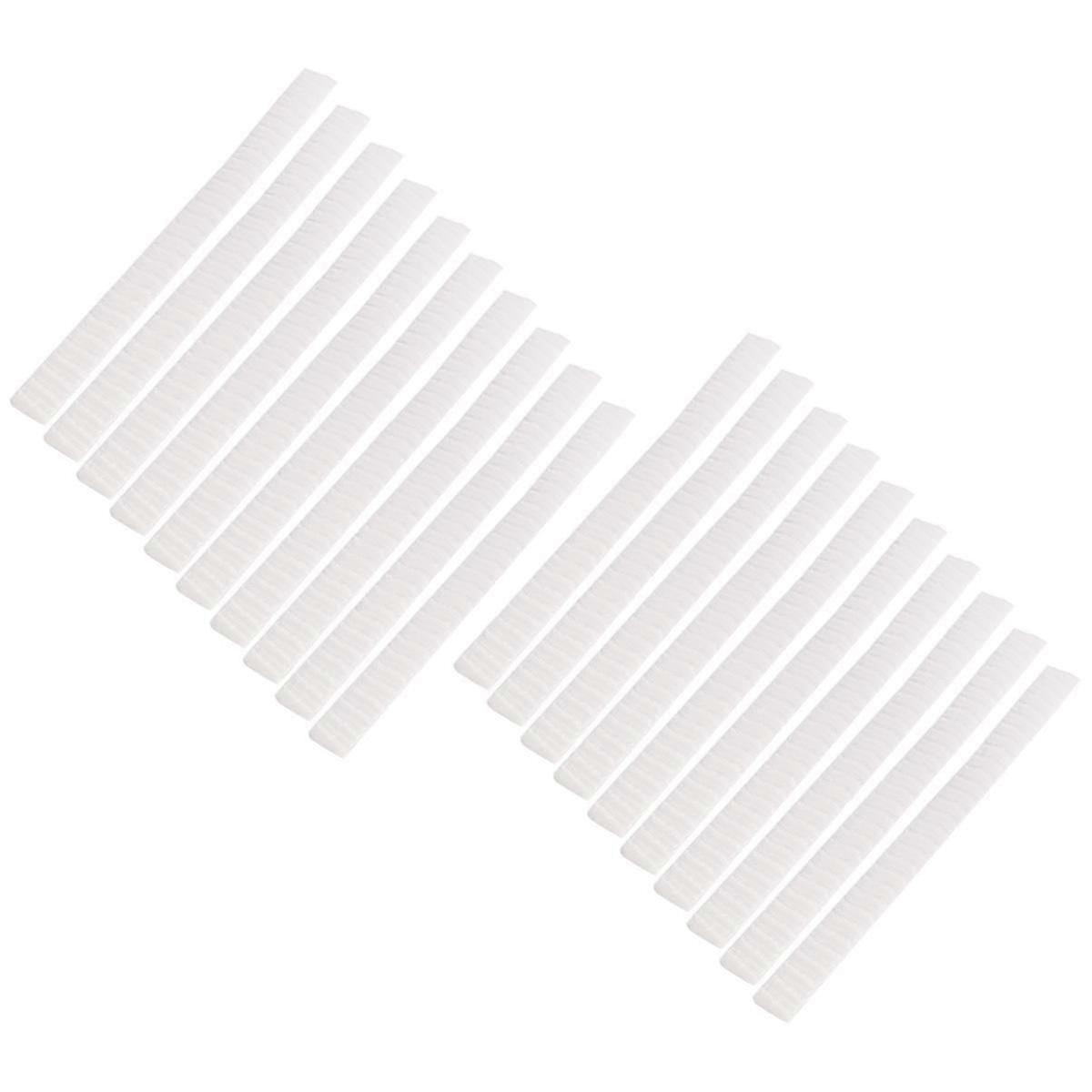 20 PCS Cosmetic Brush Protective Covers, Plastic, White