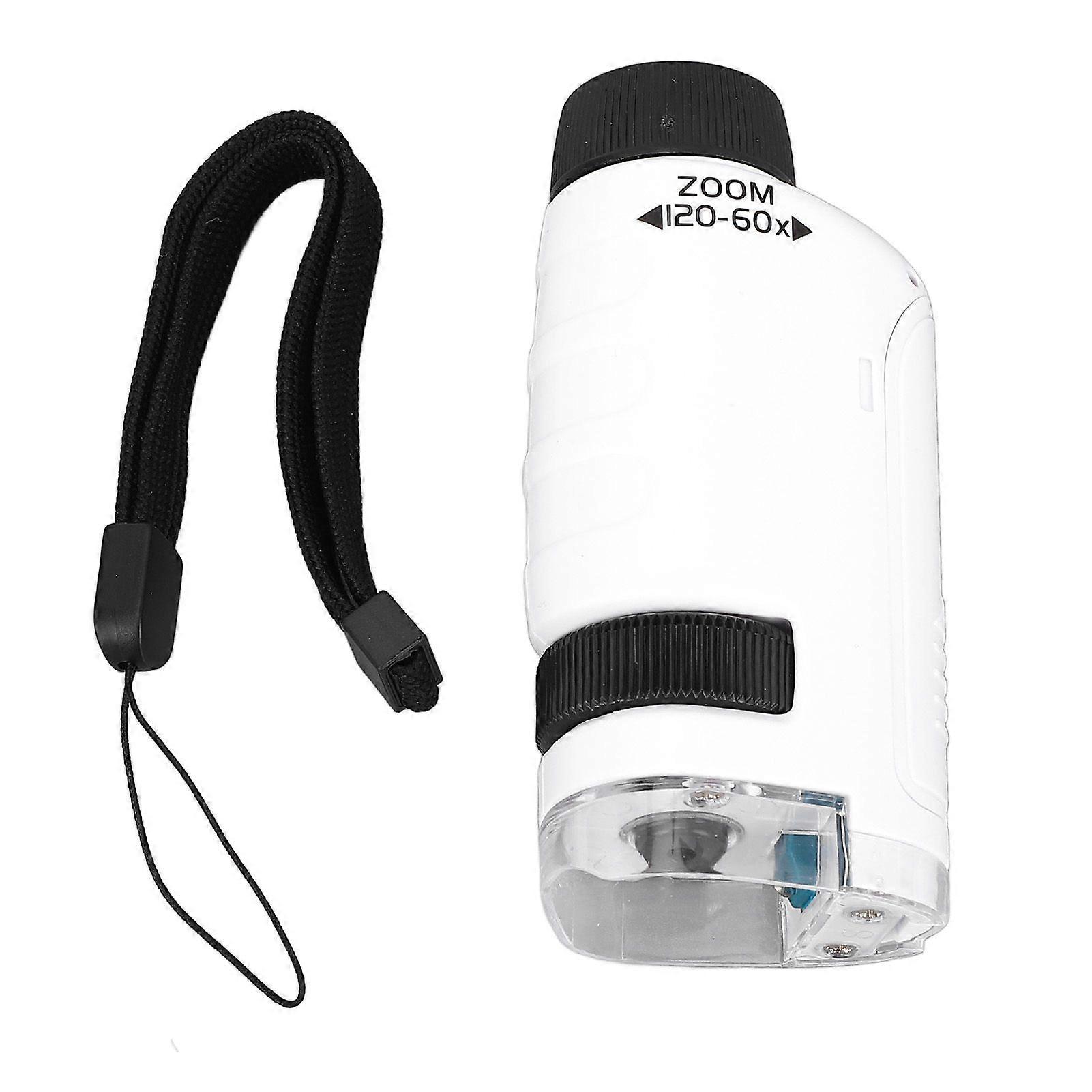 60X to 120X Portable Microscope HD Optical Lens Handheld Pocket Microscope for Daily Observation
