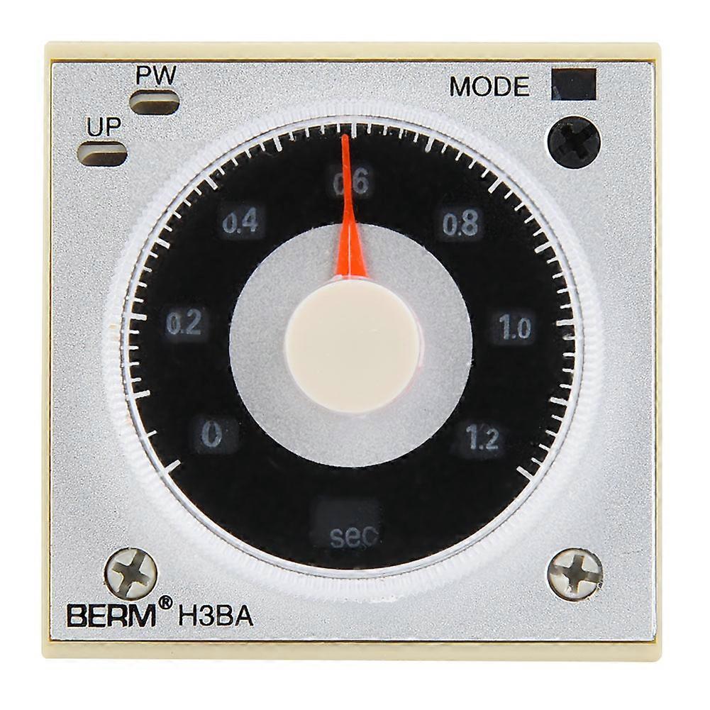 8 Pin High Precision Multi-function Time Delay Relay 1.2s-300h Timer AC 220V/24V DC/AC 220V AC