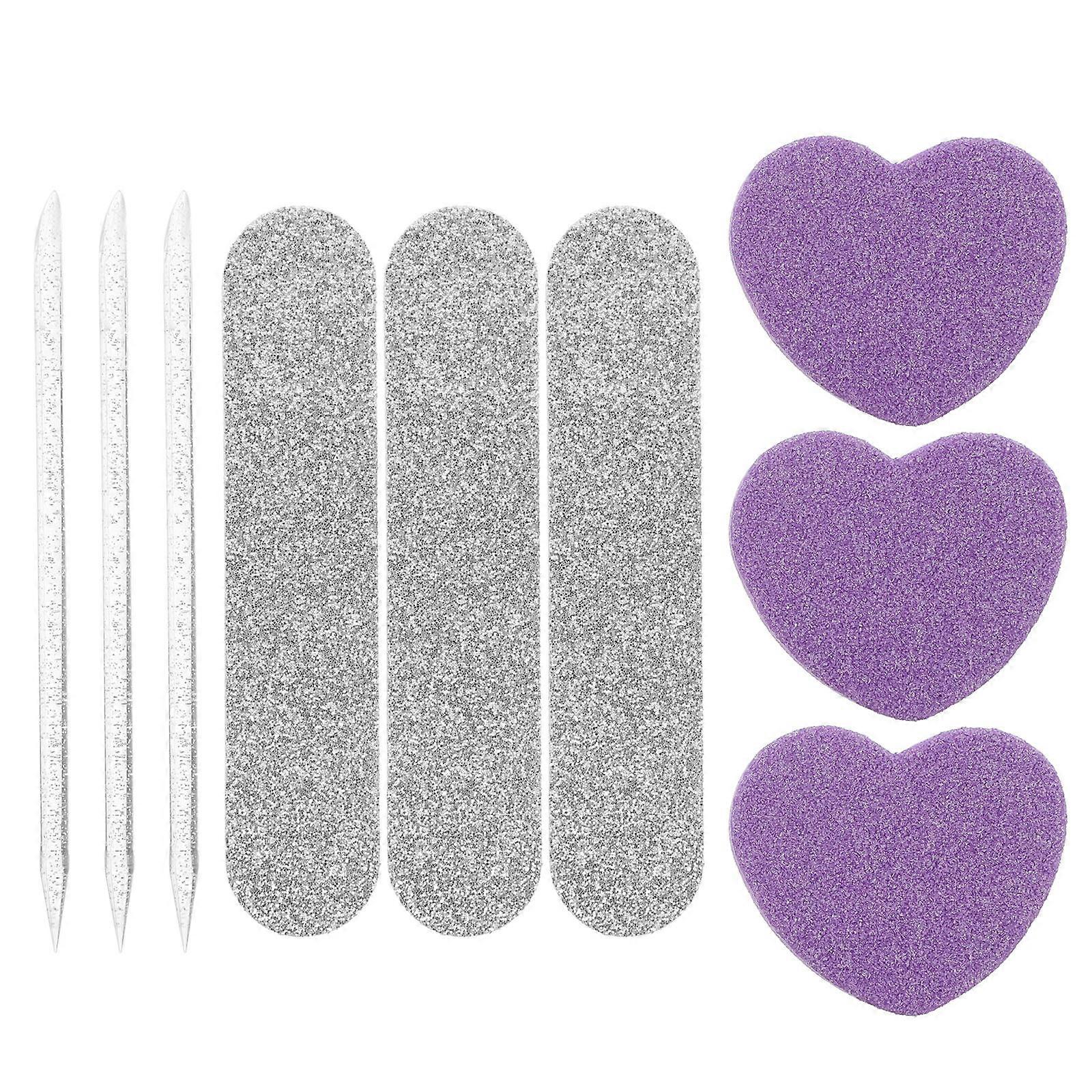 Multi Nail File Kit for Home Use with 10Sets Professional Tools