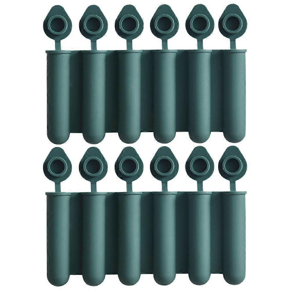 Ice Stick Mold Silicone Ice Cube Tray for Reusable 8Pcs Green