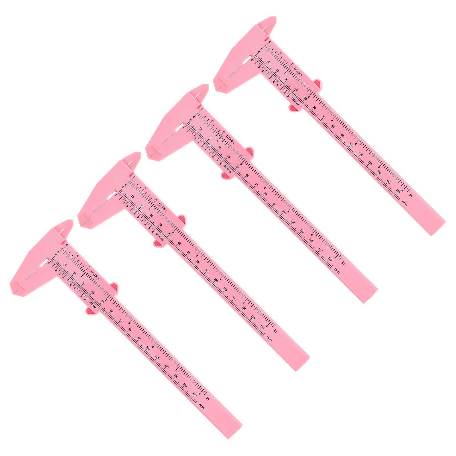 Mini Caliper Plastic Measuring Tool for DIY Projects 12Pcs