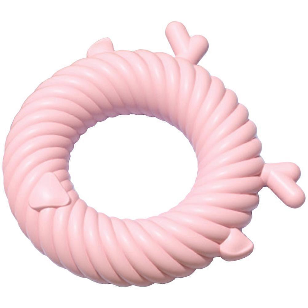 Dog Chew Toy Puppy Teething Molar Stick for Pets 3Pcs Pink Interactive Toy