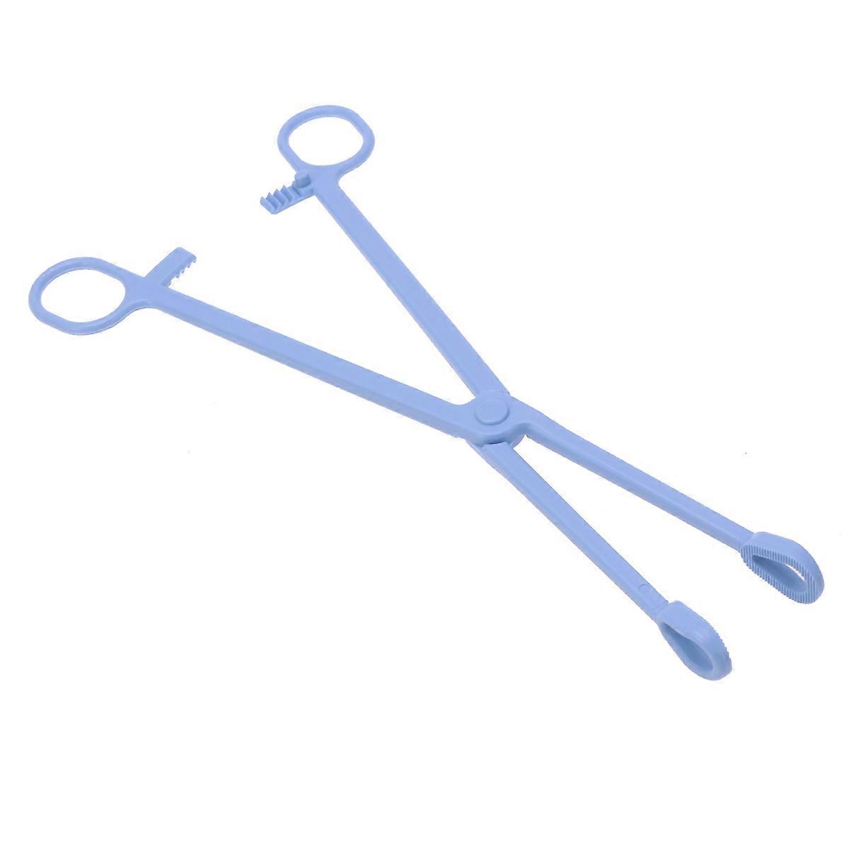 Grabber Plastic Clamp for Cleaning Use 2Pcs Sky-Blue Pet Stool Clamp