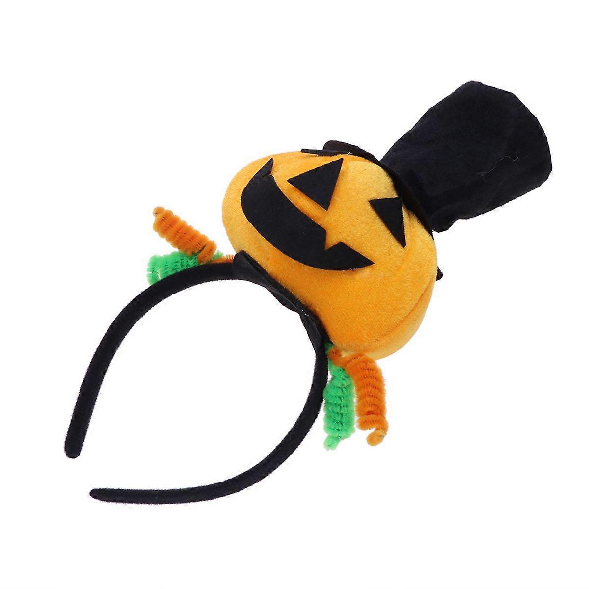 Elegant Shape Halloween Pumpkin Topper Headband Pumpkin Pattern Designed Headband