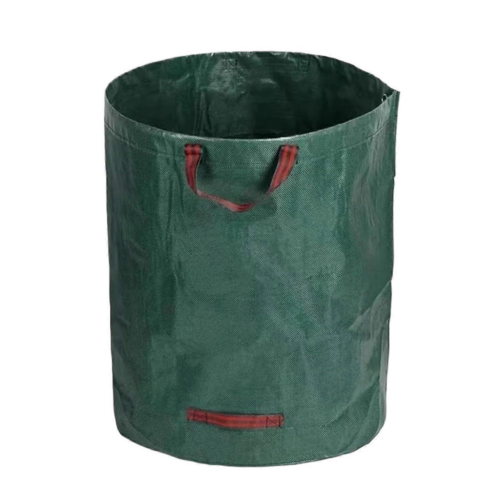 Trash Storage Container Waterproof PP Woven Bag Foldable Garden Waste 300L Large Capacity Reusable Can
