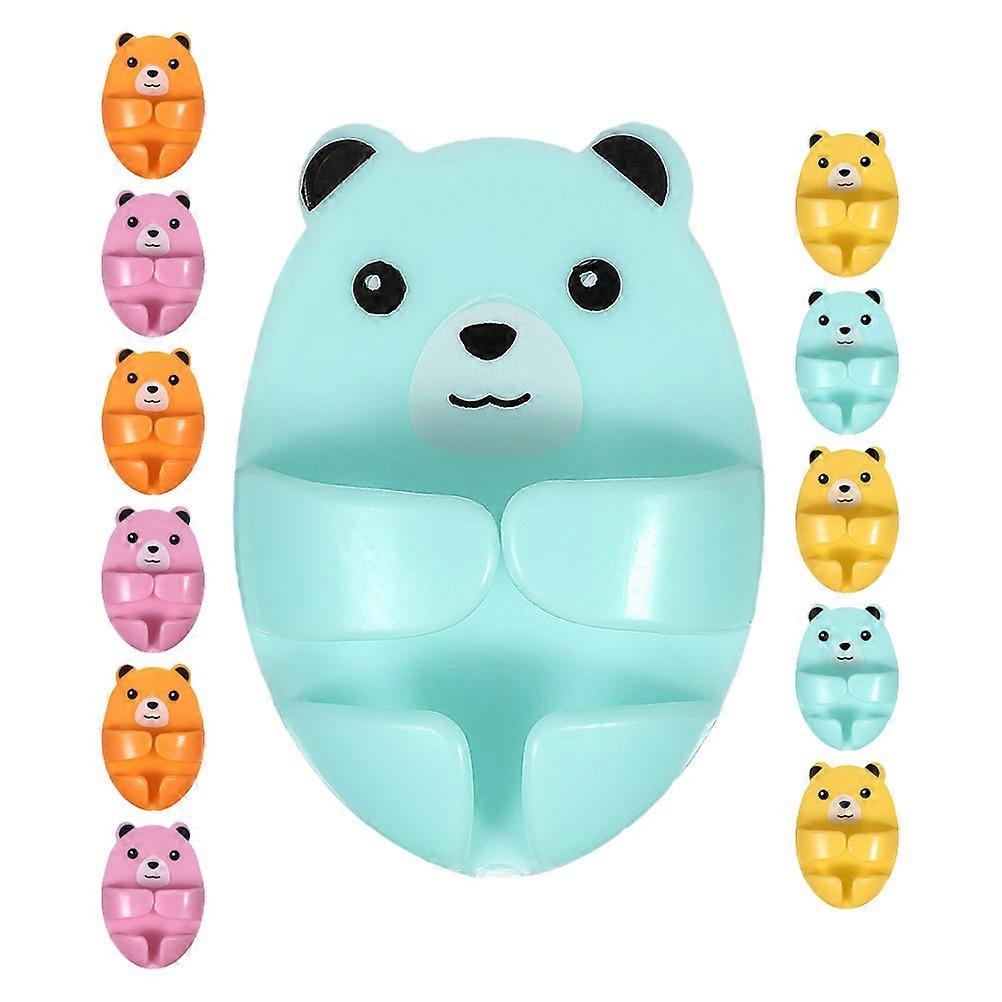Power Plug Hook Cute Bear Design for Organizing 48Pcs Cord Clips