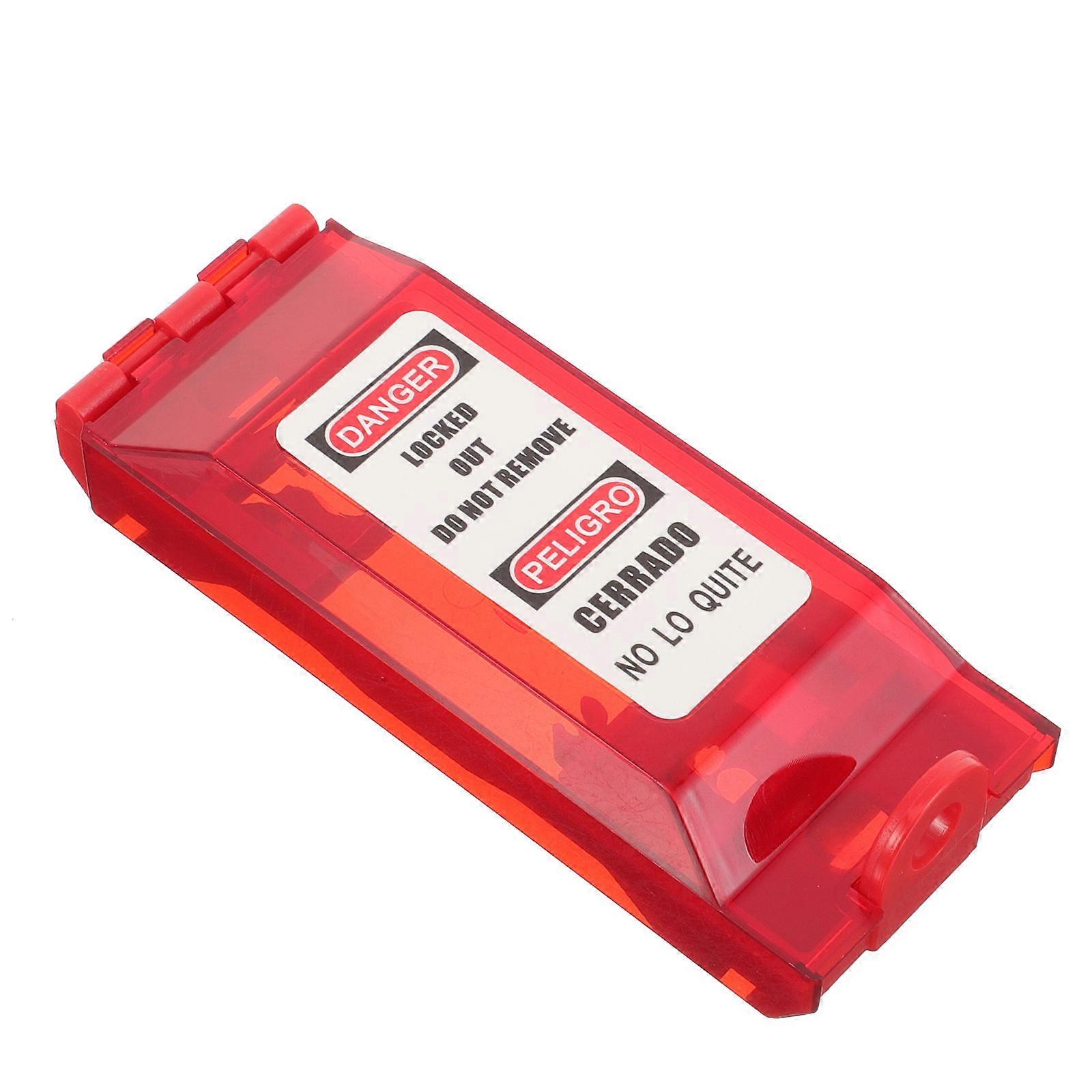 Guard Cover 4Pcs Rectangular Toggle Protector For Home Use Durable Safety Lock Indoor Installation Simple Elegant Red Design