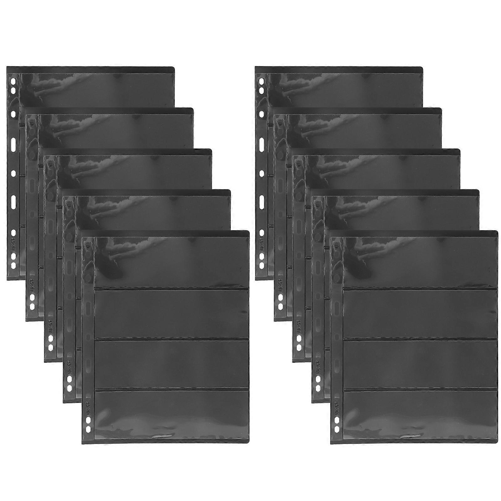 Card Loose-leaf Storage Holder 50 Sheets For Collectors Offering Practicality And Easy Organization With Rectangular Shape And Transparent Pages