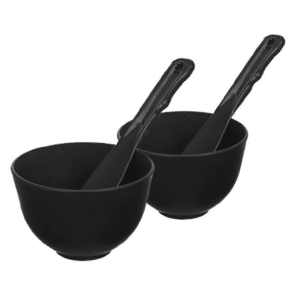 Facial Mask Mixing Tool Silicone Bowl Set for DIY Convenience 3Sets