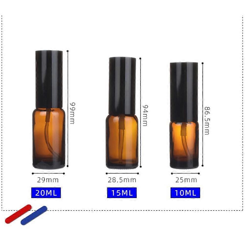 Portable Glass Dispenser Bottle Empty Bottle for Travel Use 15Pcs