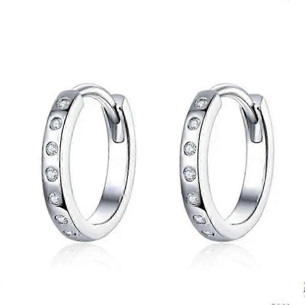 Dianomd női ezüstözött fülbevaló