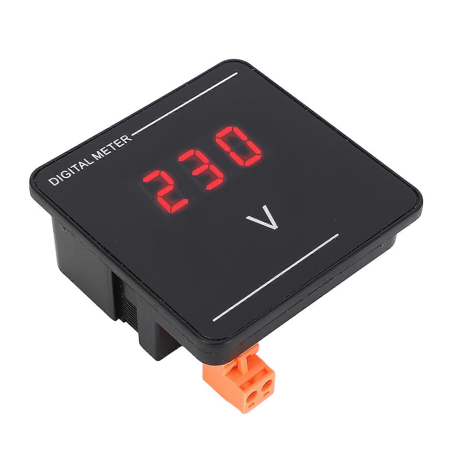 AC Voltage Meter 72x72x32mm Red LED Display 50-500V Tester