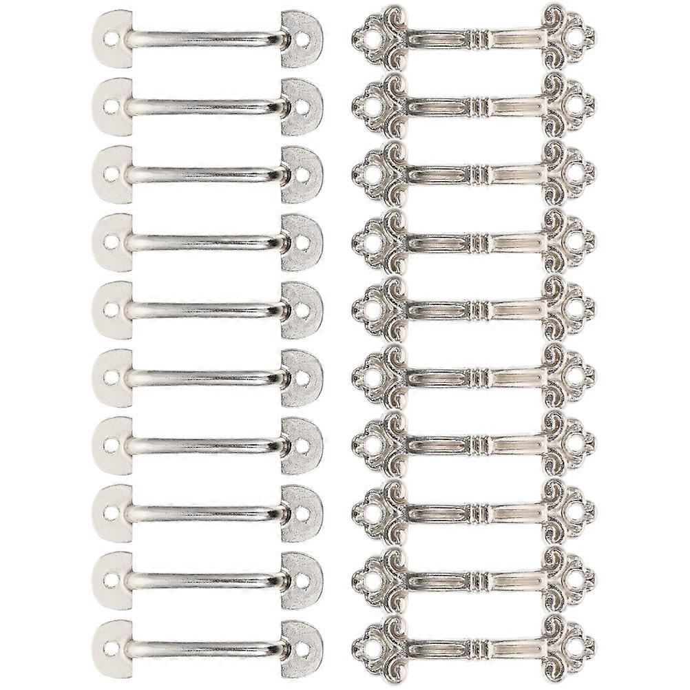 Silver Drawer Handles Durable Cabinet Pulling Handles for 4Sets Gift Box