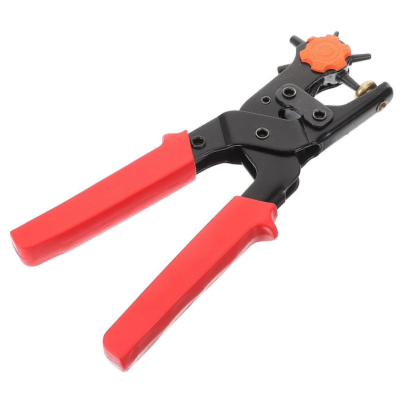 Portable Hole Punch Plier 1Pcs For Belt And Applications Ergonomically Designed With Orange Finish