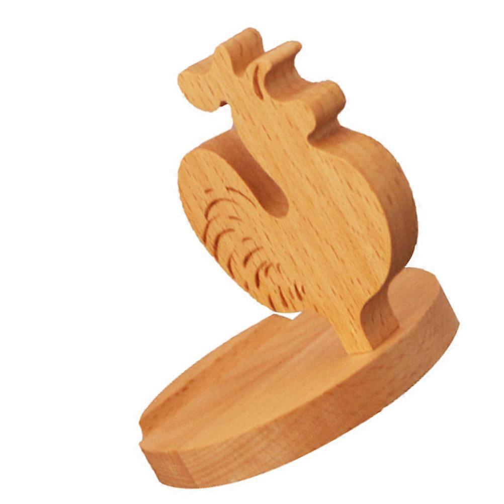 Simple Design Wooden Phone Mount Desktop Accessory For General Users 1Pcs