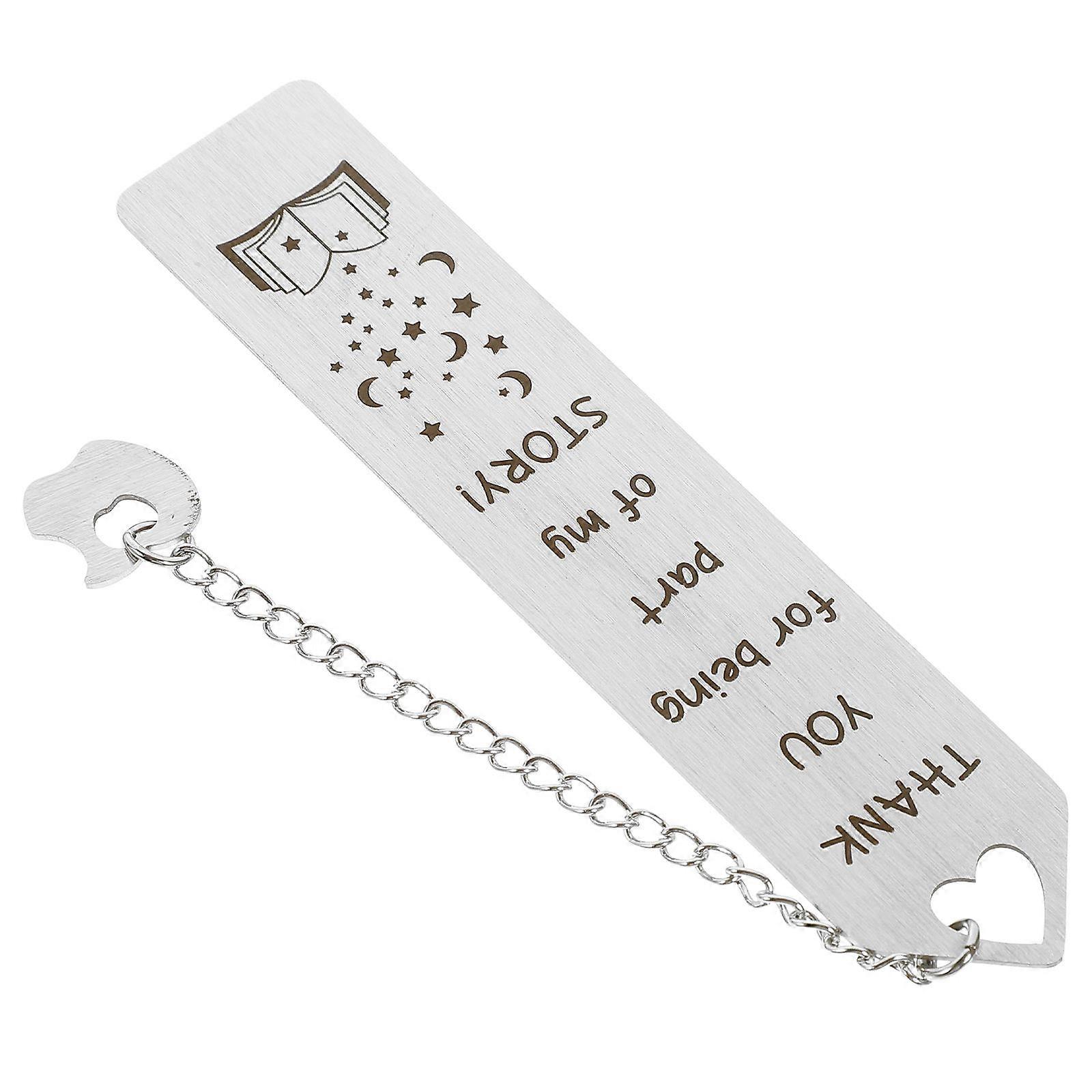 Decorative Bookmark For Students 5Pcs Steel Simple Design Gift Mark Pages For Reading Enthusiasts
