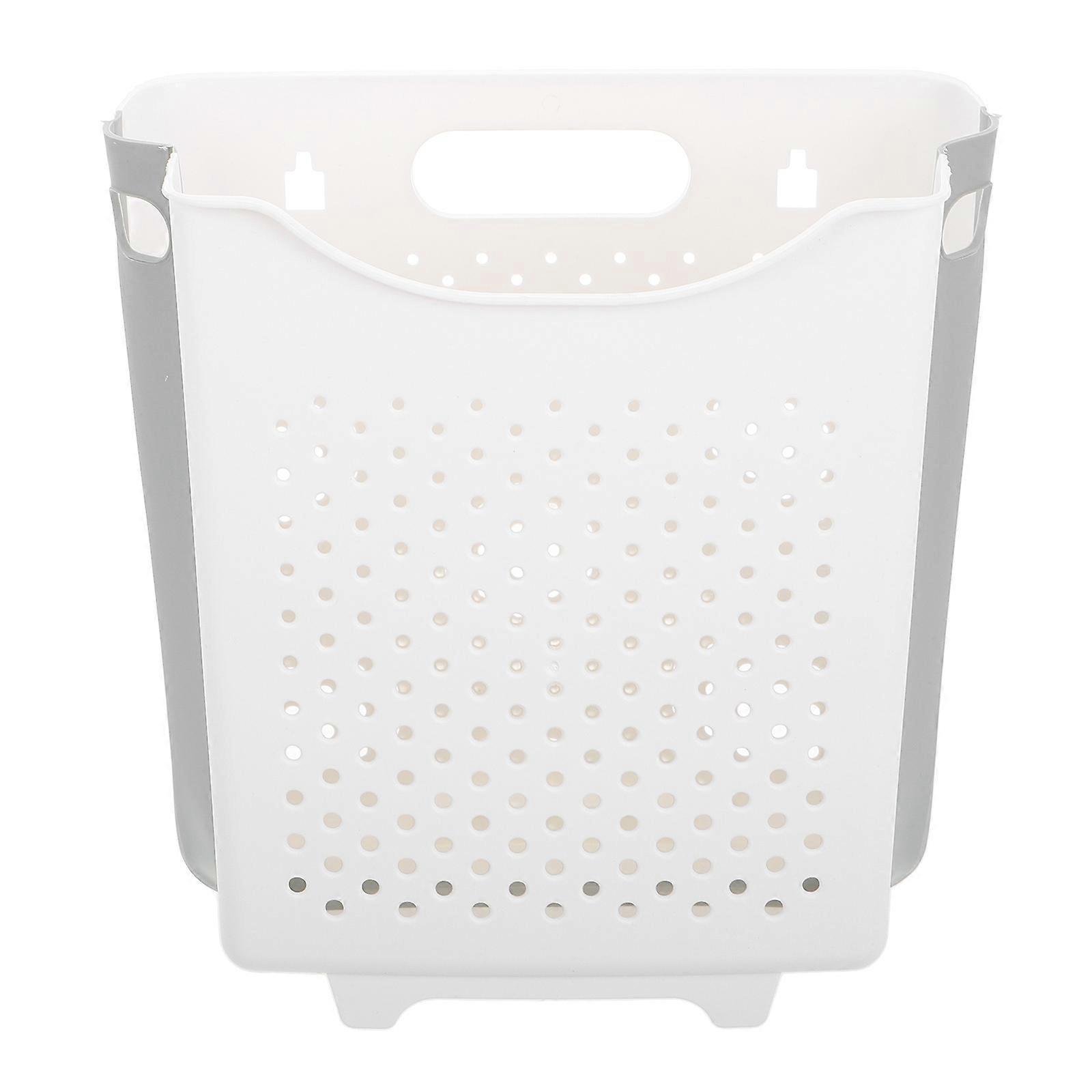 Wall Mounted Laundry Basket Plastic Basket for Dirty Clothes 2Pcs