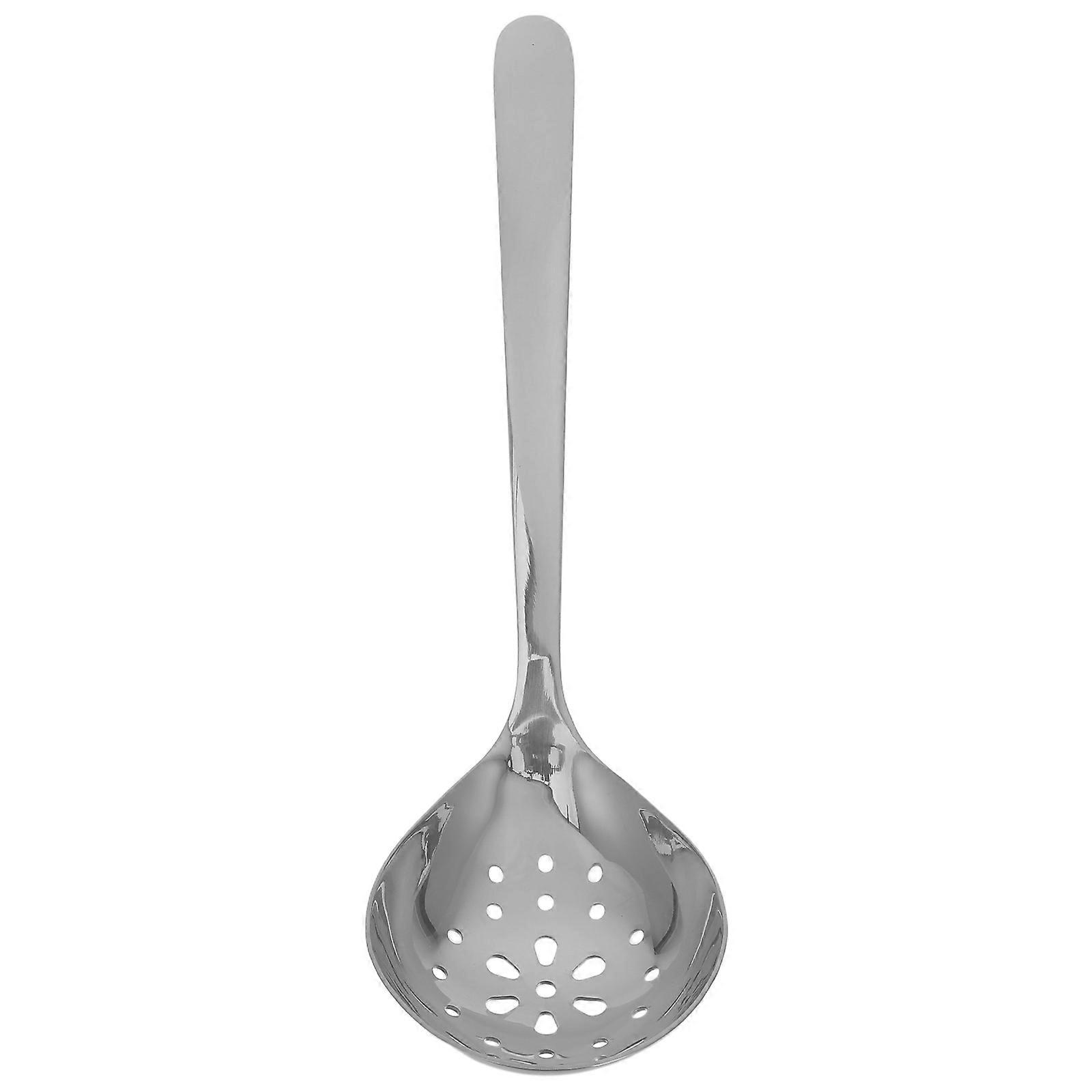 Cooking Strainer Stainless Steel Slotted Serving Spoon for Kitchen 5Pcs