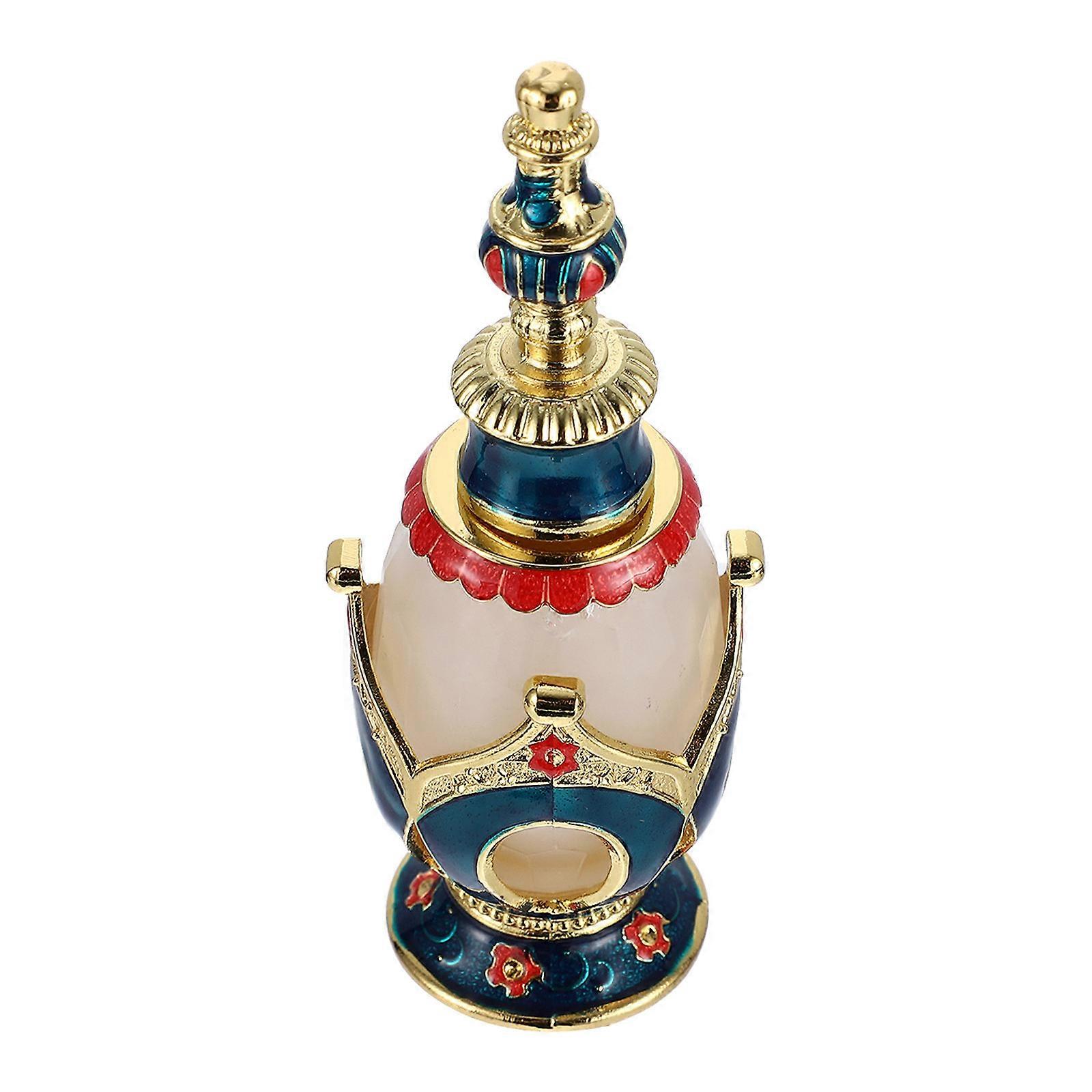 Decorative Perfume Bottles Glass Middle Eastern Style for Storage Use 3Pcs
