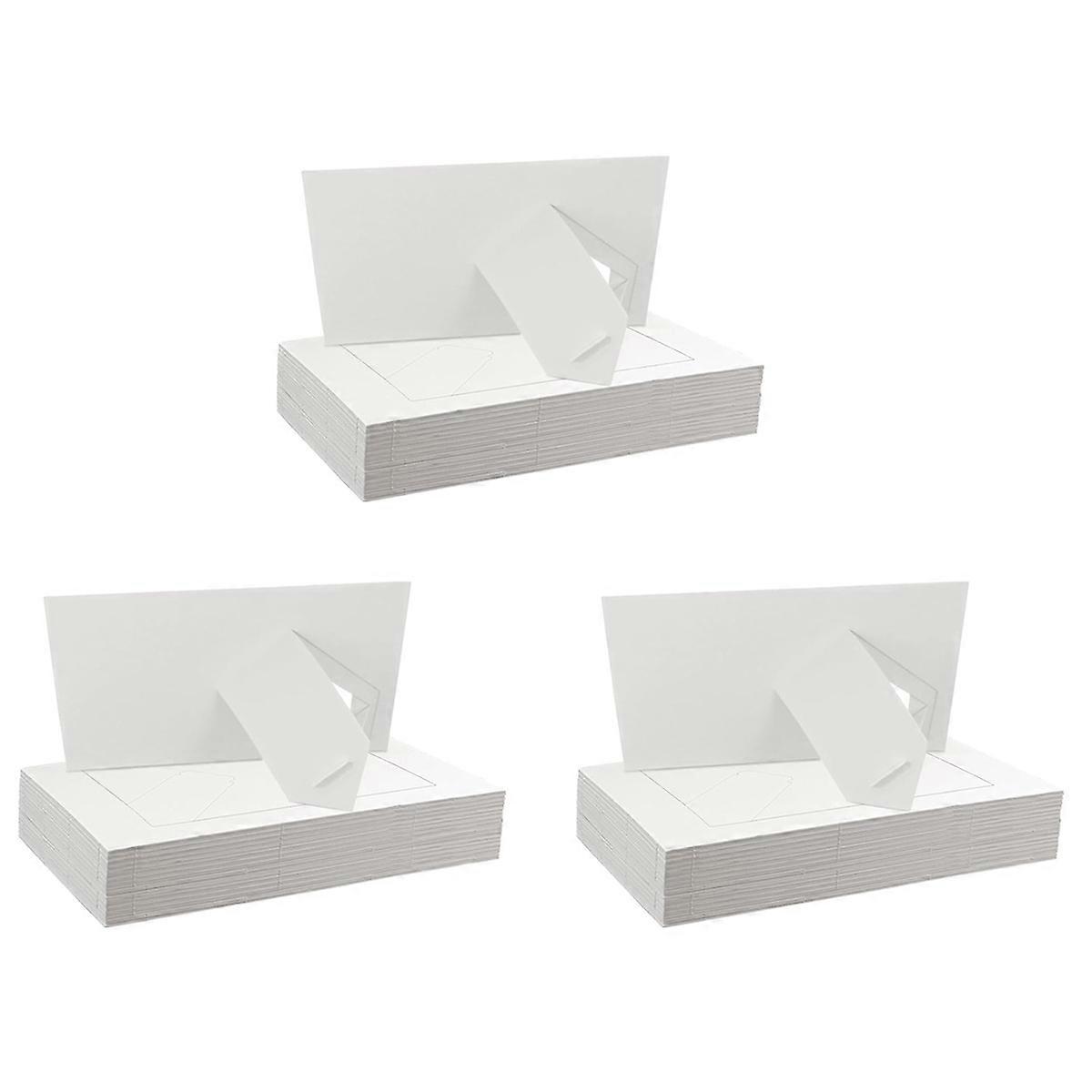 30 Pack Paper Picture Frames, Standing White Cardboard Photo Frames