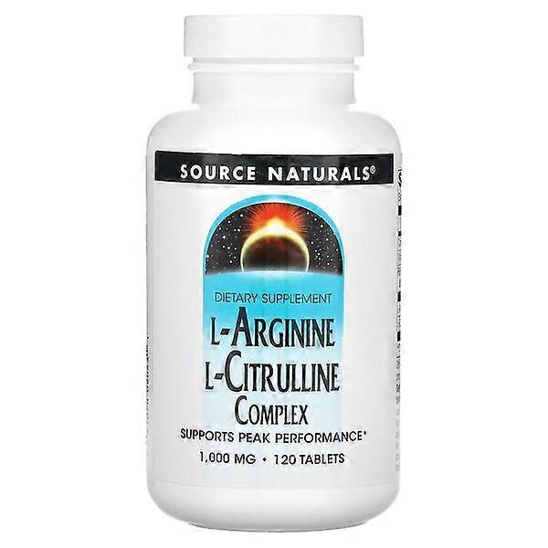 Source Naturals, L-Arginine L-Citrulline Complex, 1,000 mg, 120 Tablets