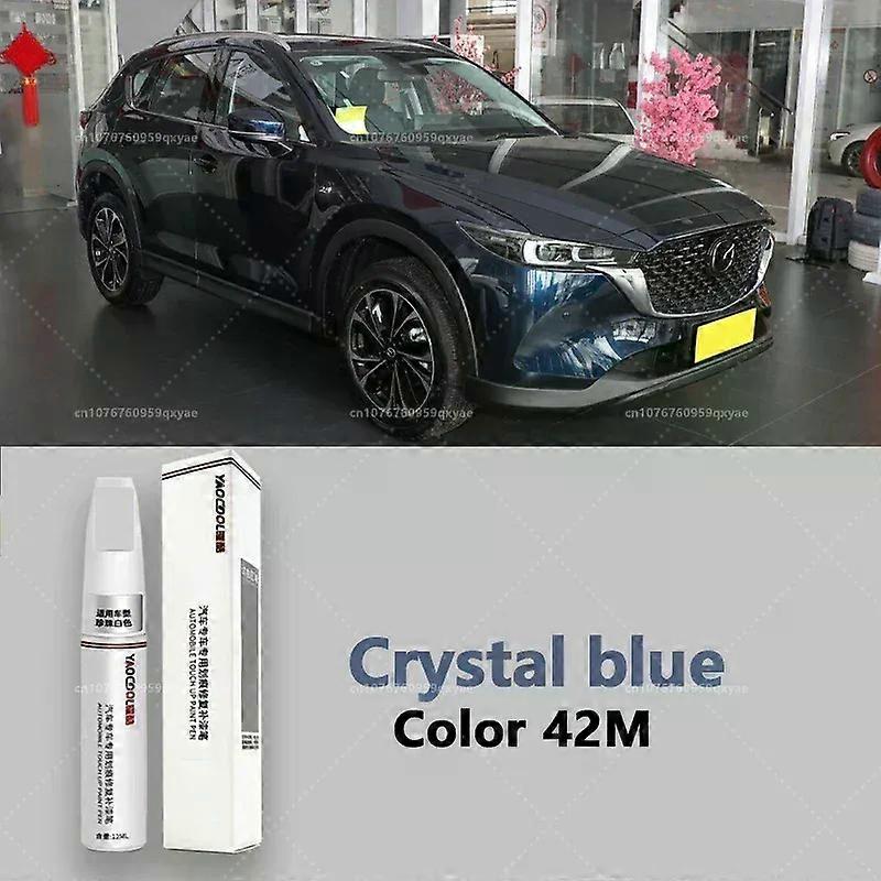 Suitable for Mazda 3, CX3, CX4, CX5, Mazda 6, Crystal Soul Dynamic Red Pearl White Clearcoat Pen, Automotive Paint Repair Set