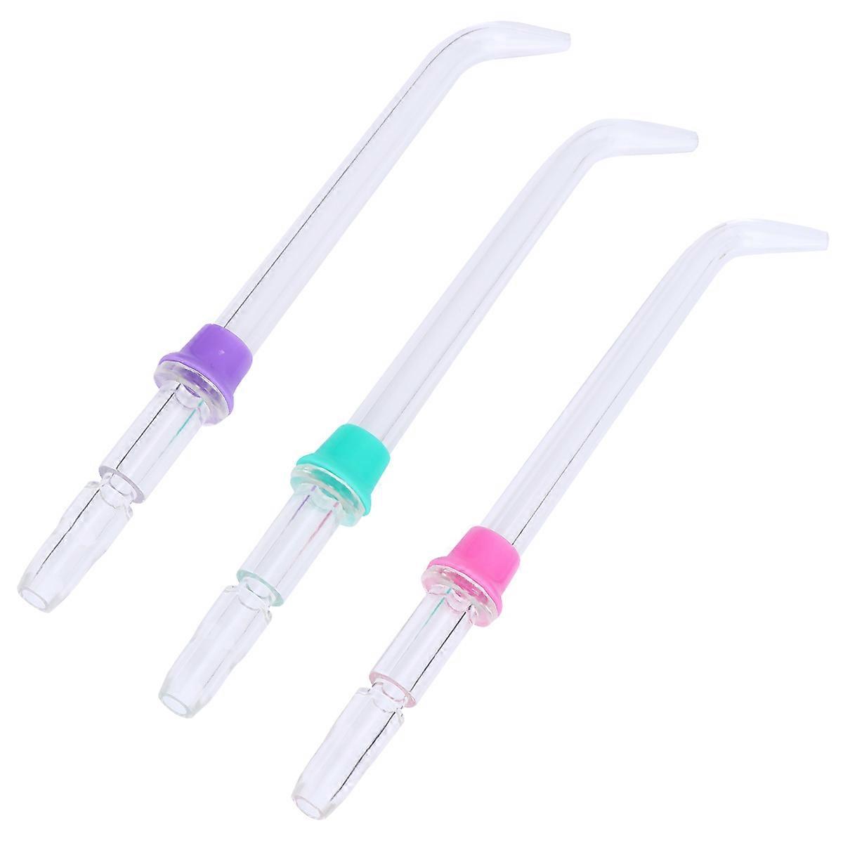 Cleaned Teeth Gear Spray Nozzle for Tooth Cleaner 3Pcs Transparent Accessories