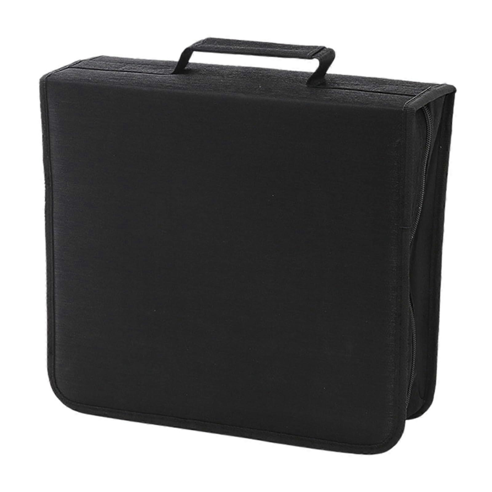 Disc Case 256/384 Capacity VCD Wallet Protective Storage Pouch Black 384 Pieces