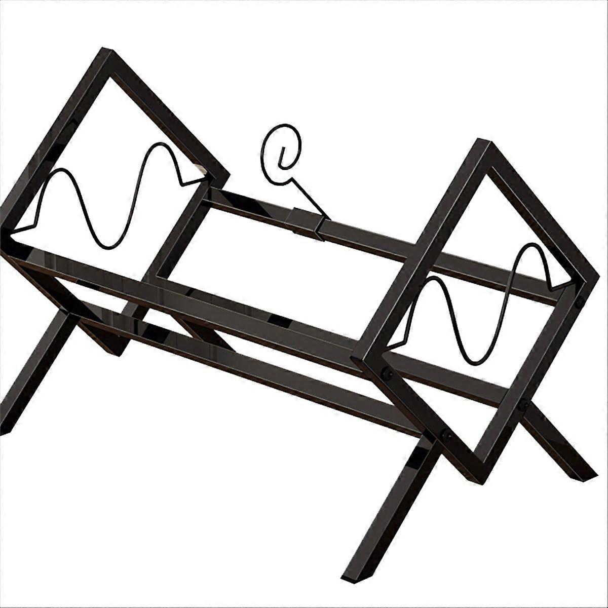 Record Rack, Desktop Book And Magazine Rack, Metal Display Rack