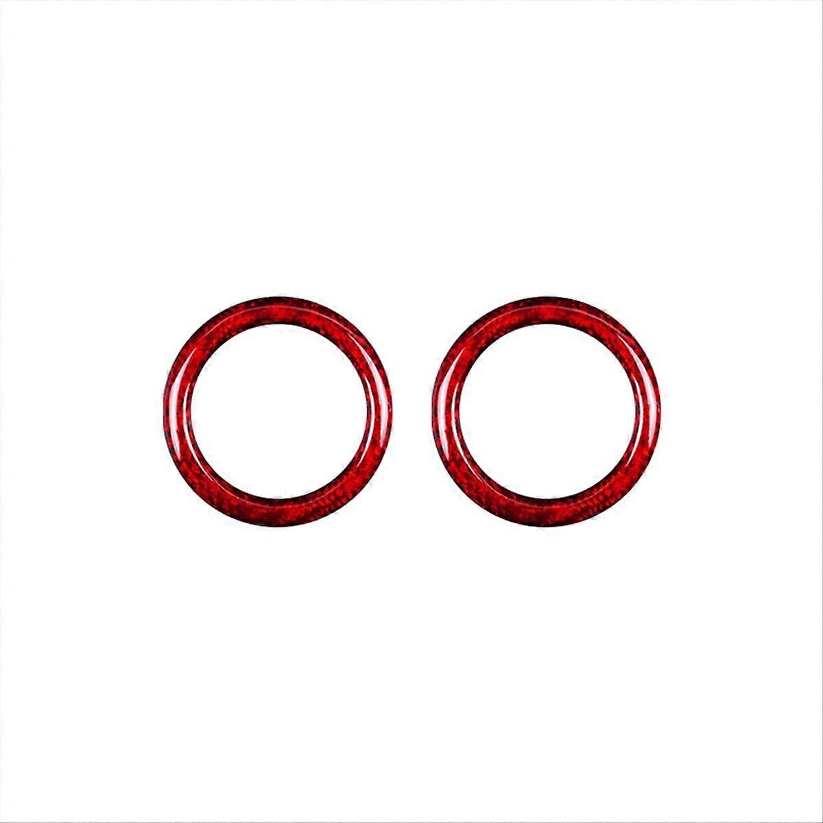 Real Hard Carbon Fiber Car Shift Panel Ring Sticker For 