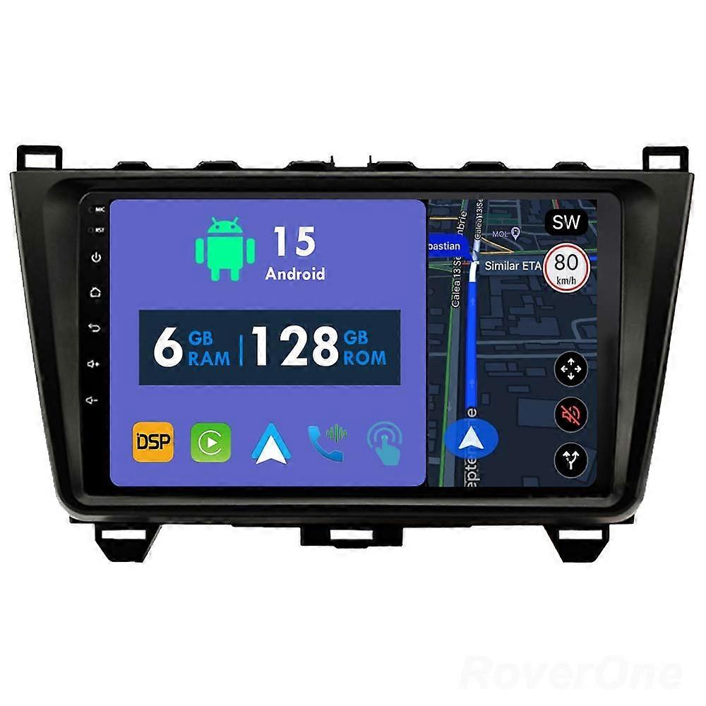 Car Radio 6G+128G CarPlay GPS Navigation Head Unit for Mazda 6 II GH 2007 - 2012 Android Auto Bluetooth Stereo Touch Screen