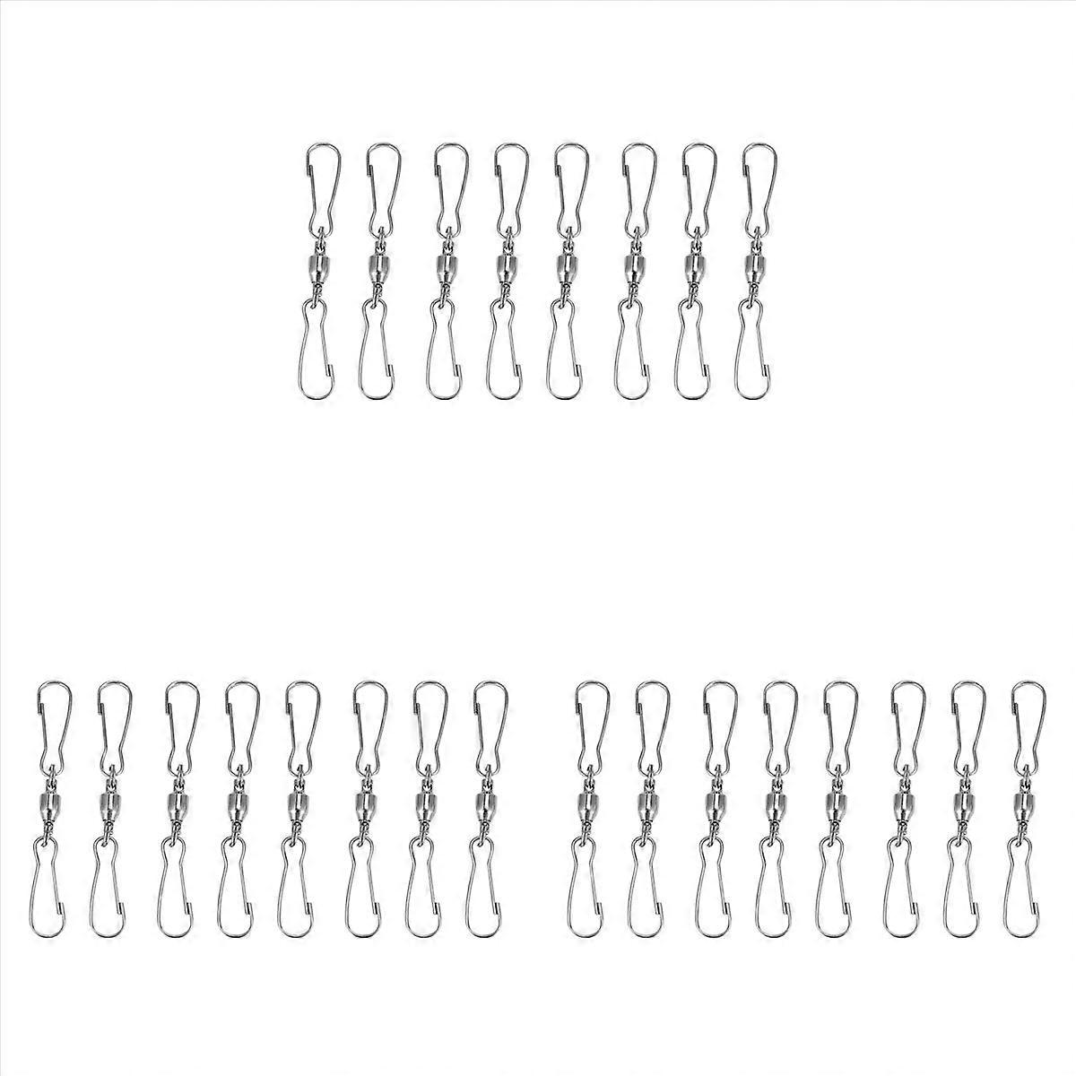 8 Pack Double Clip Swivel Hooks for Wind Spinners, Windsock
