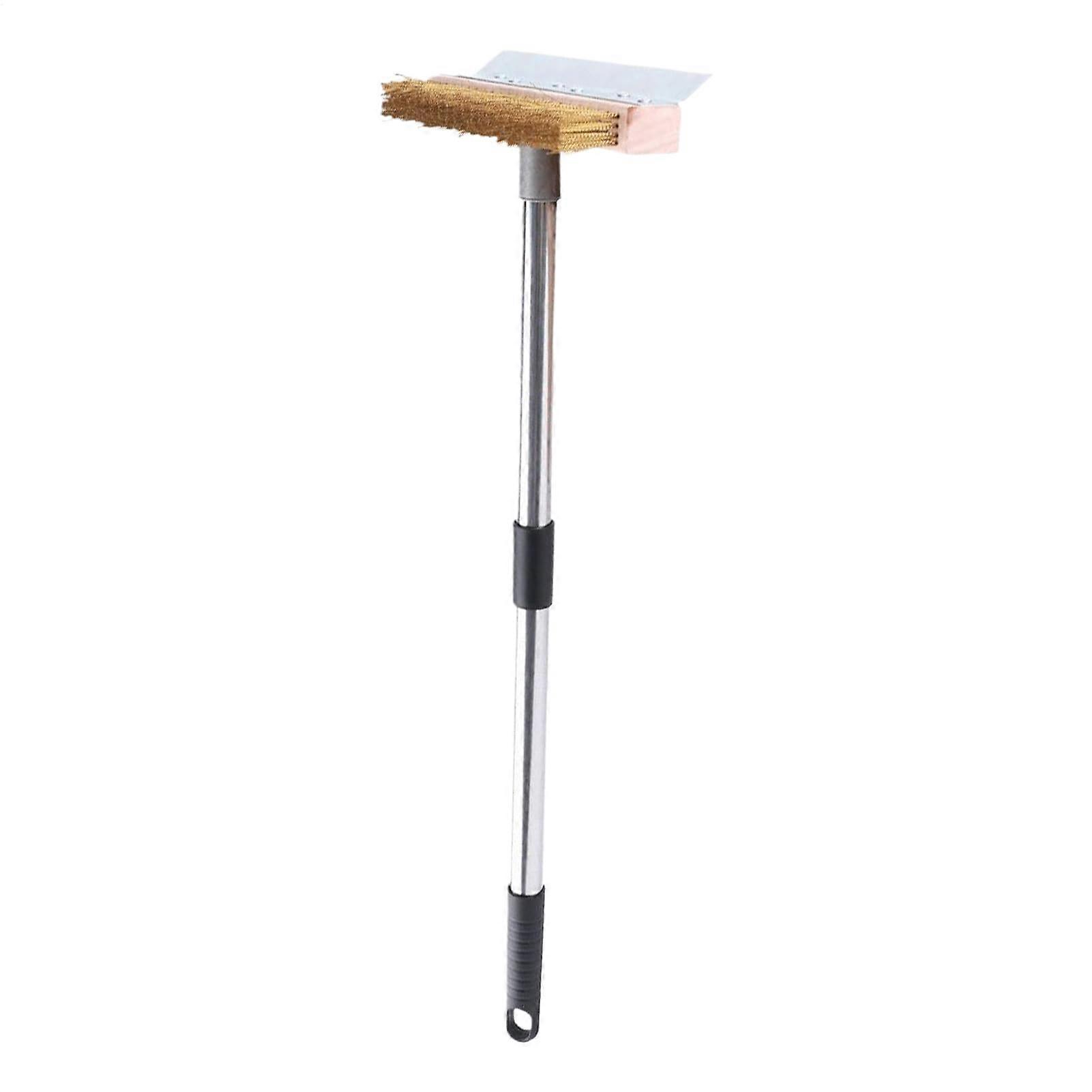 Pizza Oven Brush With Scraper, HeavyDuty Grill Cleaning Tool, 1.6m Length, For Culinary Students And Cooking Classes