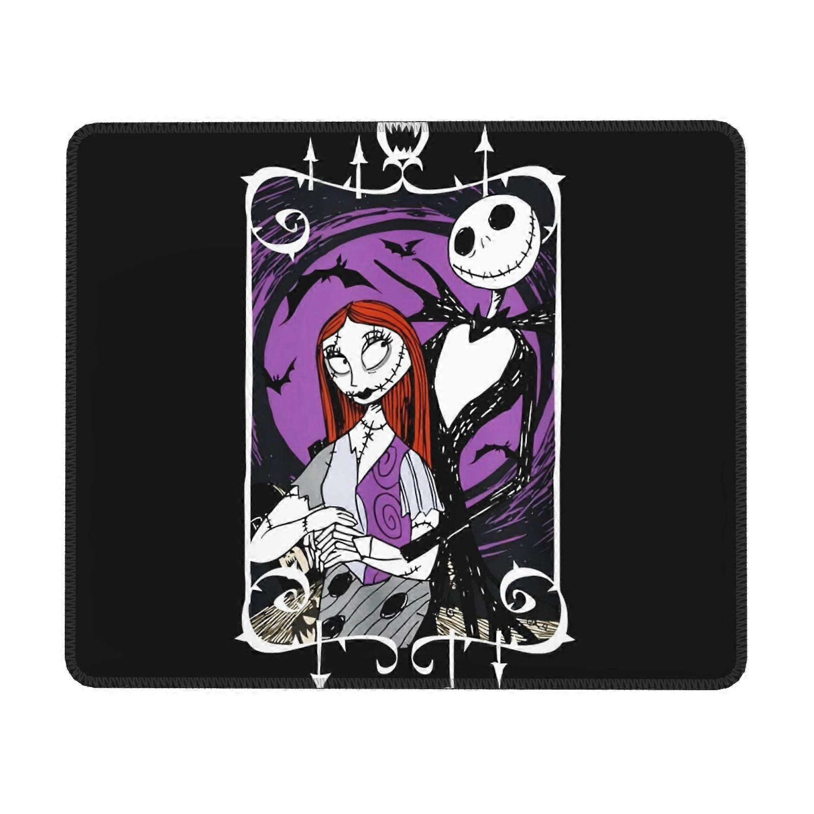 The Nightmare Before Christmas Rubber Edge Mouse Pad, Compatible with Computers & Laptops, Office Desk Writing Gaming Pad