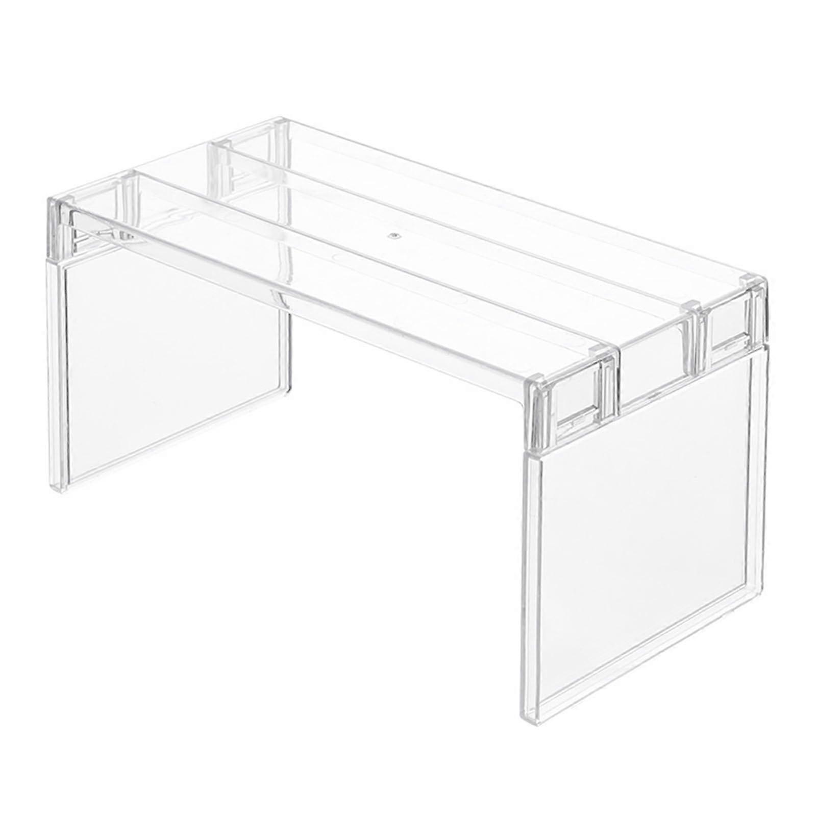 Fridge Storage Shelf Transparent Separator Kitchen Organizer For Refrigerator, Bathroom PS Material Adjustable Durable