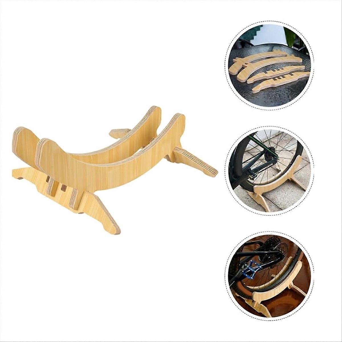 Wood Bicycle Display Rack Multi-slot Adjustment Display Stand