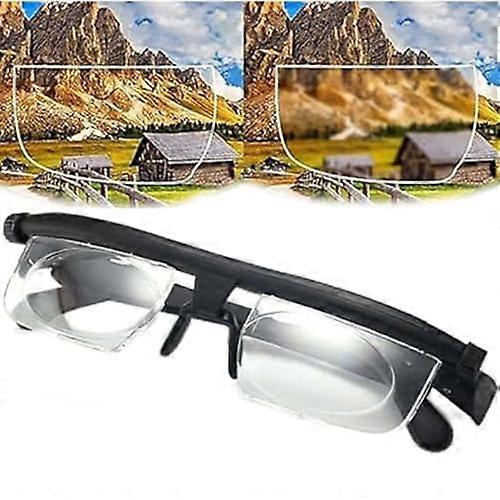 Adjustable Glasses Dial Vision Model Black 1 Piece