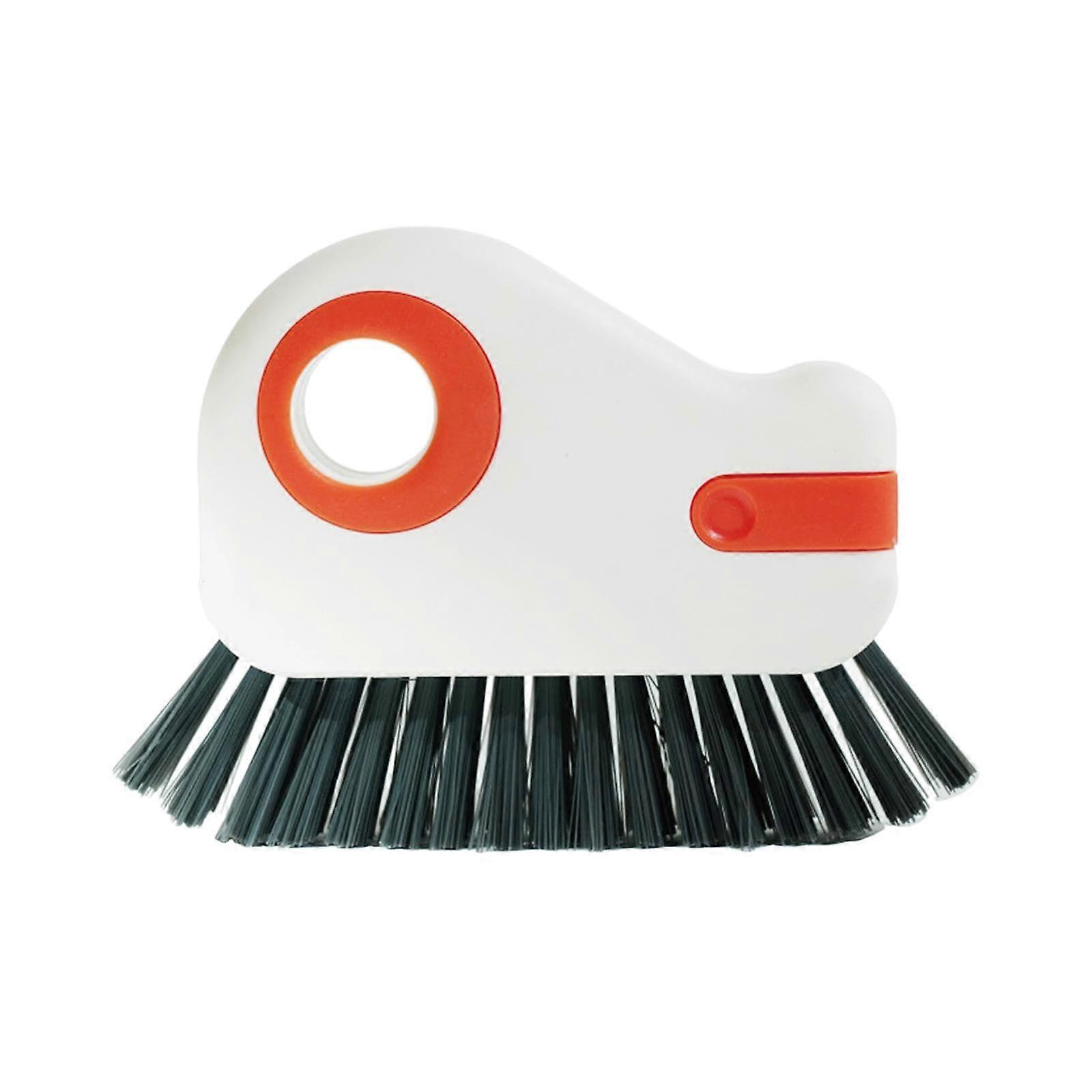 Window Sliding Door Corner Cleaning Brush For Shower Doors Handheld Orange