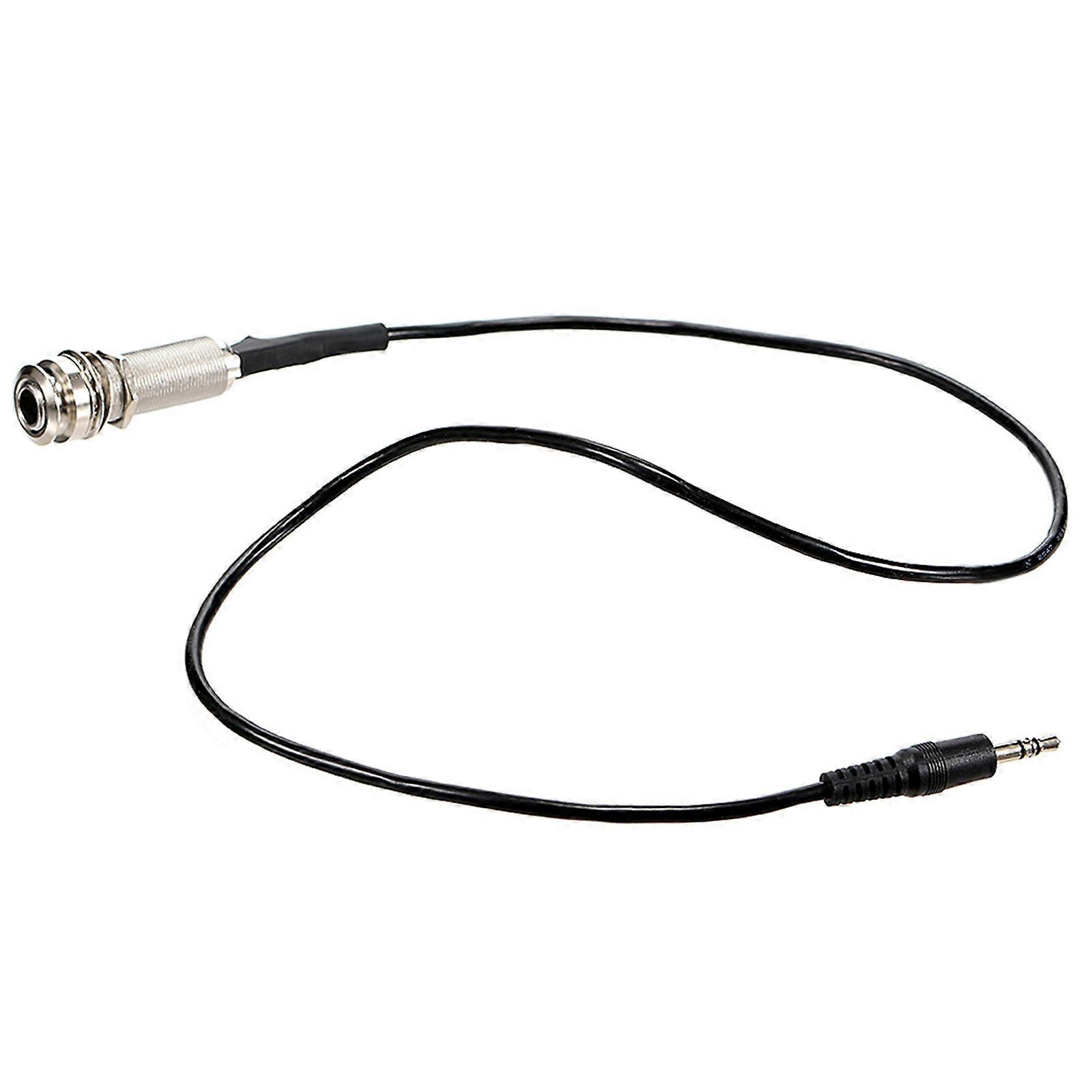 Guitar Piezo Adapter Cable 66cm Endpin Output Jacks Stereo Connection Quick Installation Acoustic Pickup Replacement Cord Multicolor