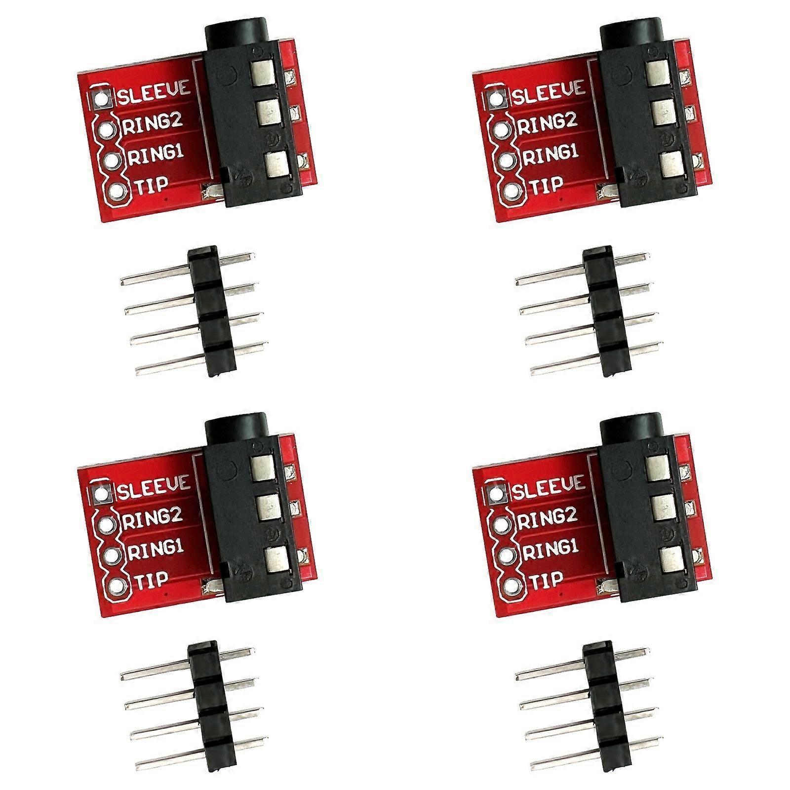 Compactly TRRS Audios Video Interfaces Breakouts Board Headphones Video Audios Jacks For Prototyping Project Multicolor