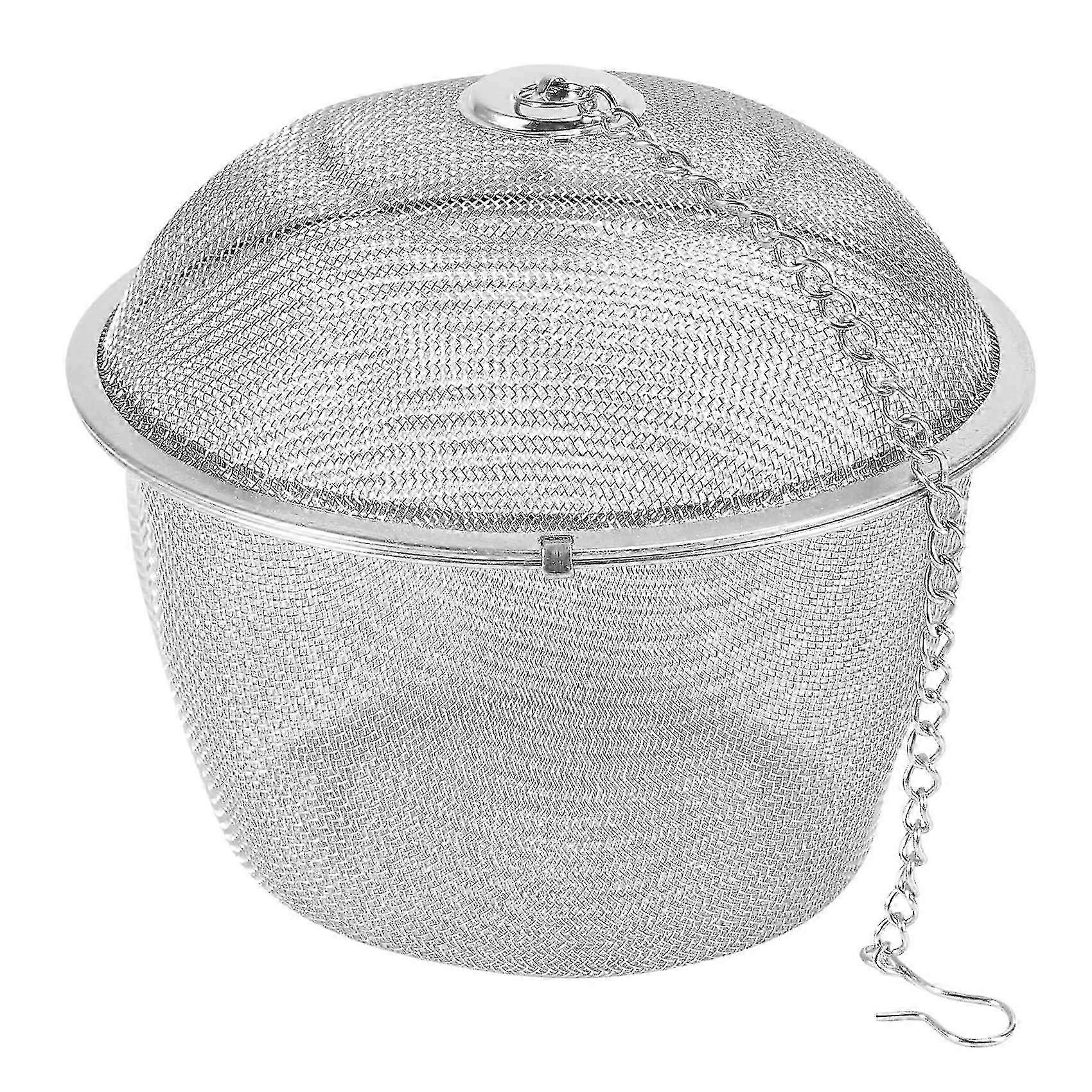 Durable Mesh Tea Ball Infuser with Secure Twist Lock Design - Stainless Steel