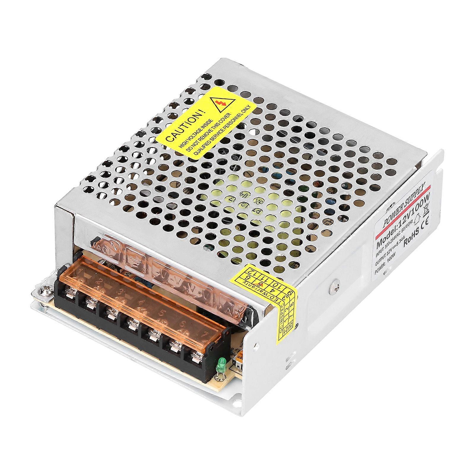 100W 8.3A Switching Power Supply to 12V Converter LED Driver for Security Camera System
