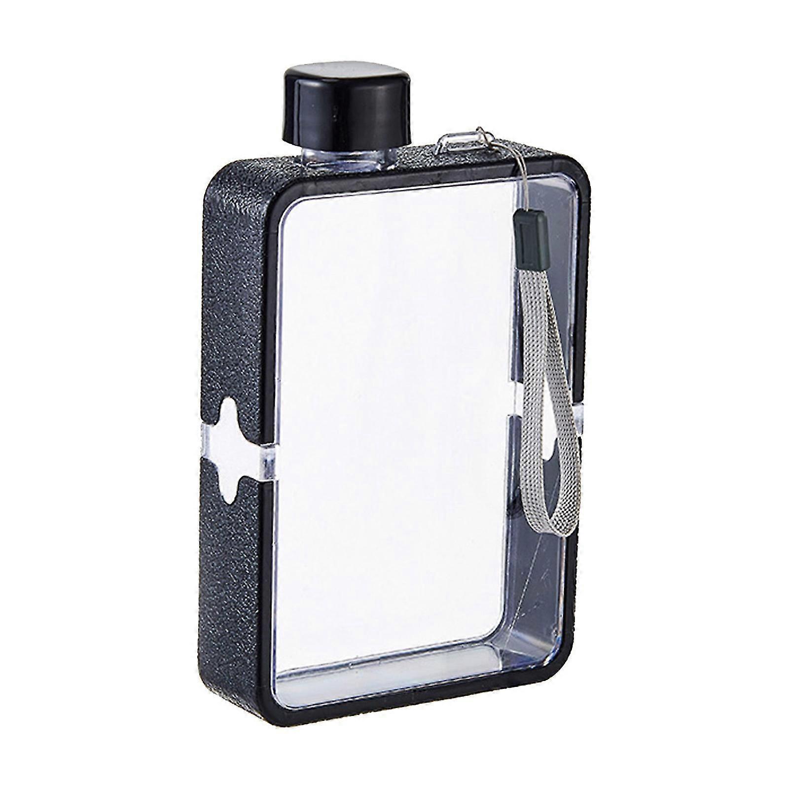 Portable Flat Water Bottles Reusable Travel Mug Large Capacity Juice Cup